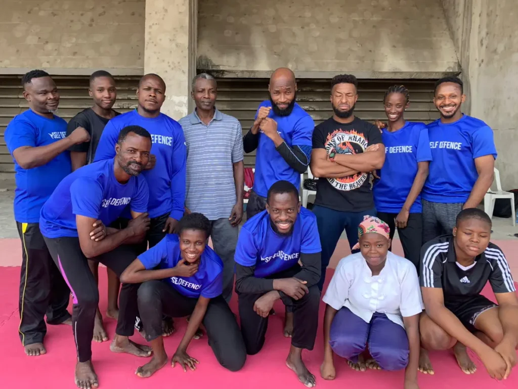 Coach John with Team - No-gi Training